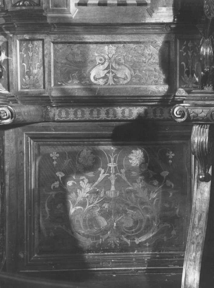 motivi decorativi vegetali (decorazione a intarsio) di Giovanni da Verona (e aiuti) (sec. XV)