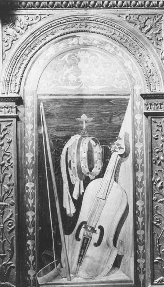 natura morta (decorazione a intarsio) di Giovanni da Verona (e aiuti) (sec. XV)