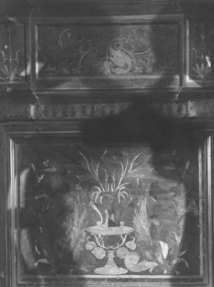 animali fantastici (decorazione a intarsio) di Giovanni da Verona (e aiuti) (sec. XV)