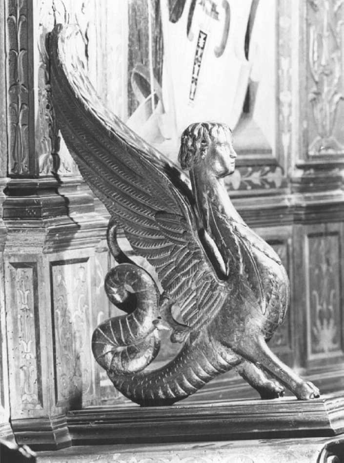 testa di mostro (decorazione plastica) di Giovanni da Verona (e aiuti) (sec. XV)