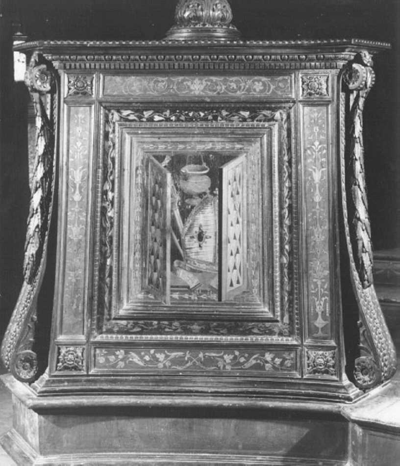 motivi decorativi (cornice) di Giovanni Battista da Verona detto Sordo (e aiuti) (sec. XVI)