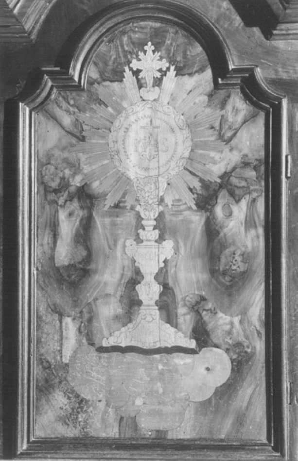 ostensorio (decorazione a intarsio) - ambito veneto (secc. XVII/ XVIII)