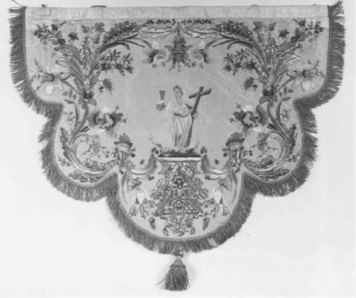 Santa (decorazione a ricamo, serie) - ambito veneto (sec. XIX)