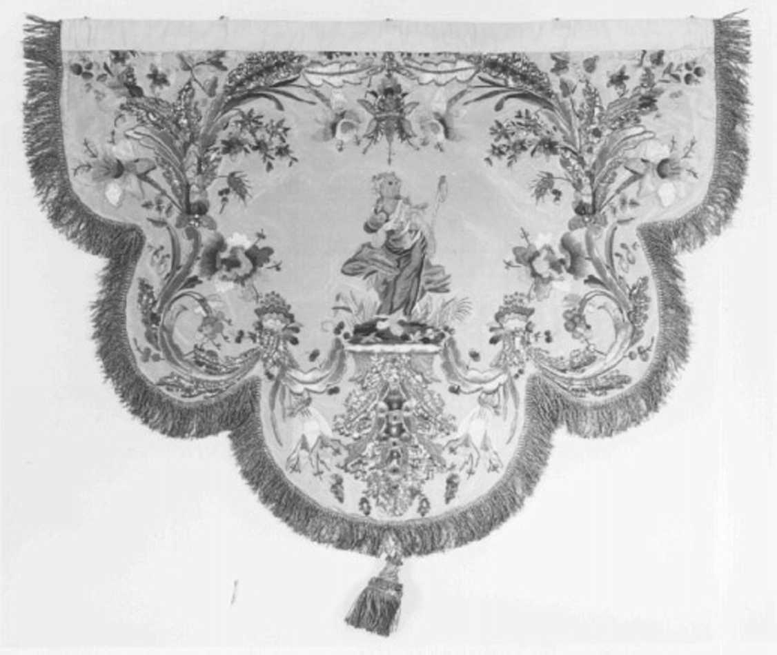 Santa (decorazione a ricamo, serie) - ambito veneto (sec. XIX)