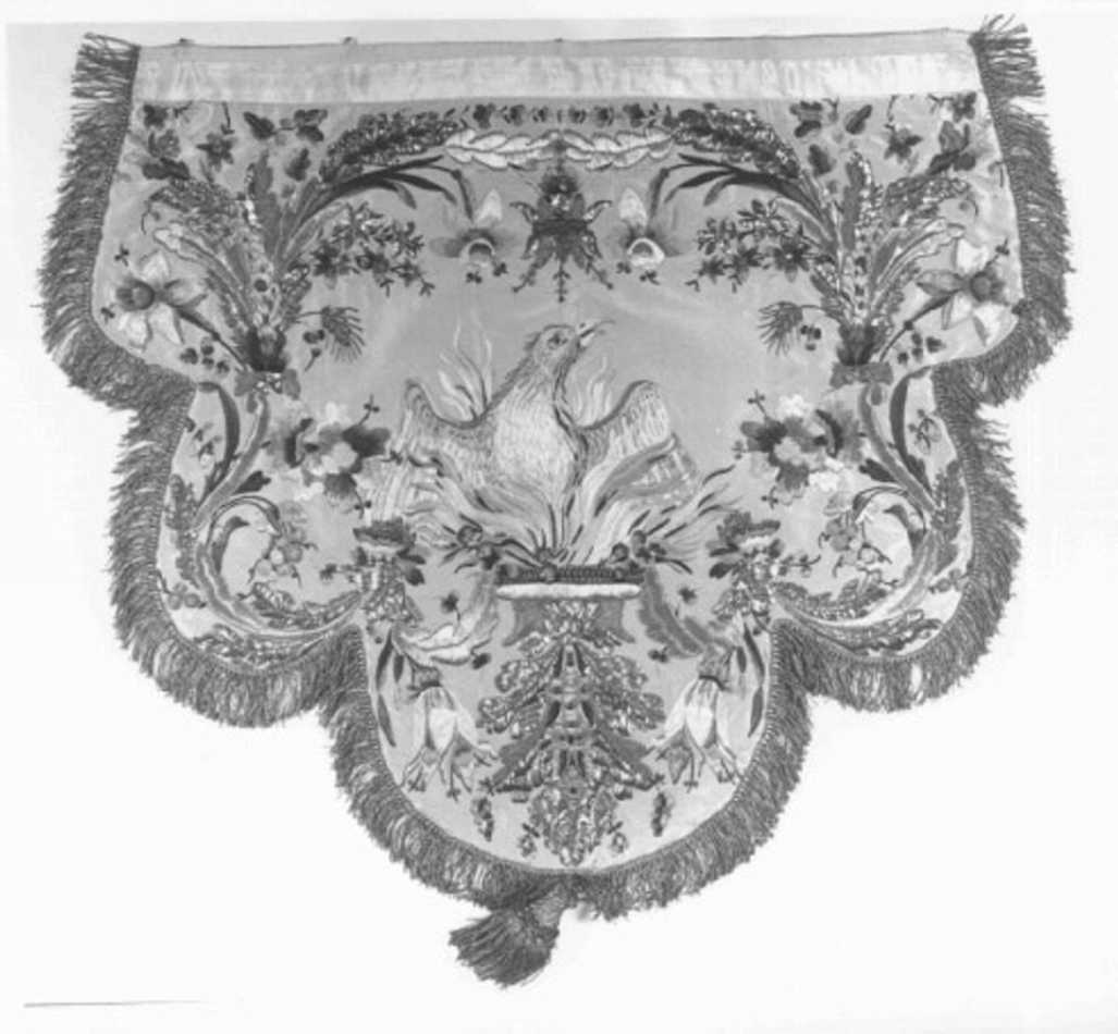 fenice (decorazione a ricamo) - ambito veneto (sec. XIX)