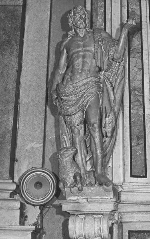 San Giovanni Battista (statua) di Cignaroli Diomiro (attribuito) (metà sec. XVIII)