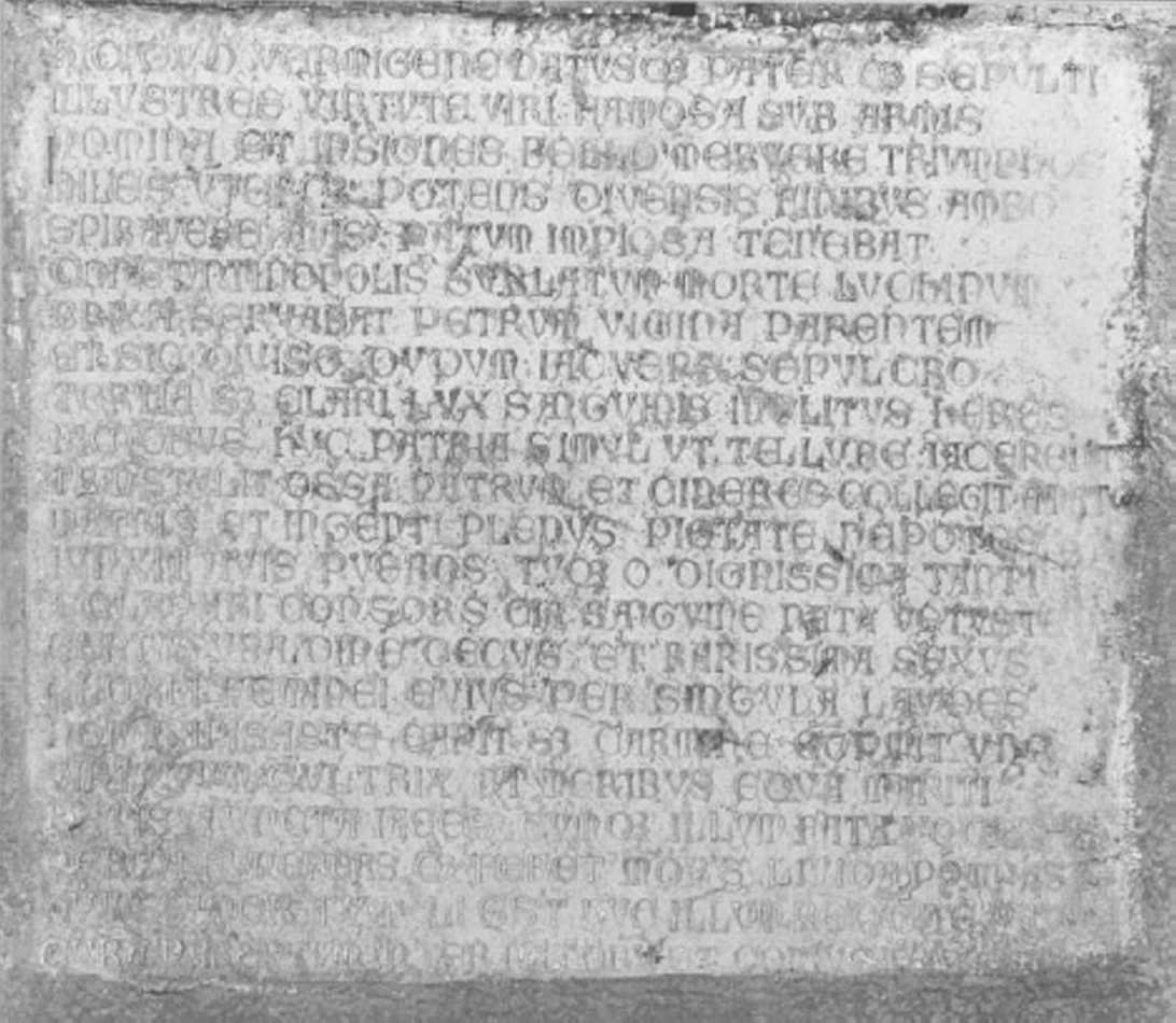 lapide - ambito veneto (fine/inizio secc. XIV/ XV)