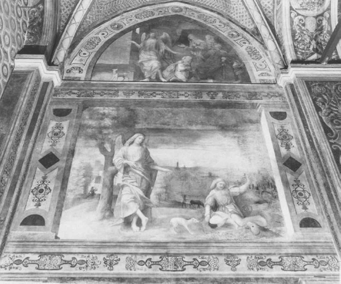 commiato di Tobiolo dal padre (dipinto) di Caroto Giovanni Francesco (metà sec. XVI)