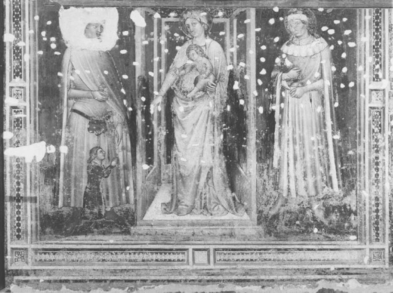 Madonna con Bambino in trono (dipinto) - ambito veronese (fine sec. XIV)