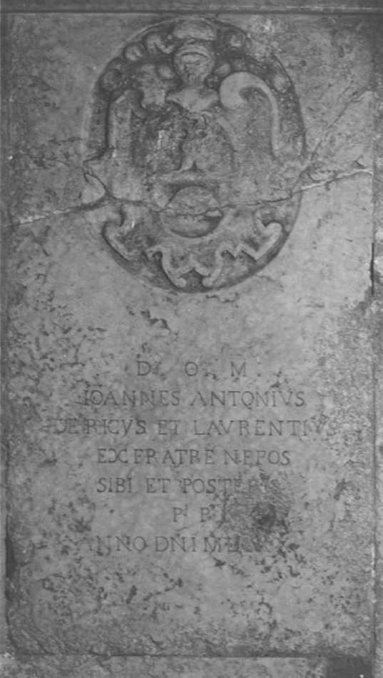 lapide - ambito veronese (primo quarto sec. XVII)