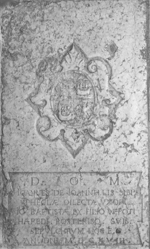 lapide - bottega veronese (primo quarto sec. XVII)