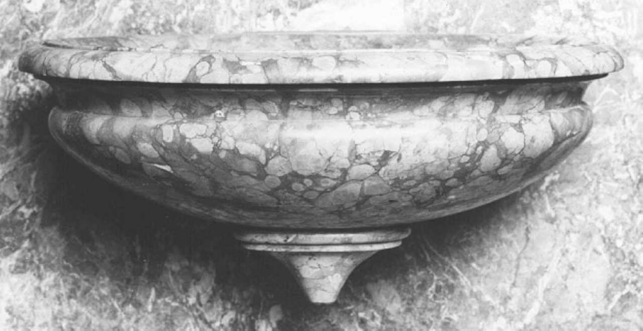 acquasantiera - ambito veneto (sec. XVIII)