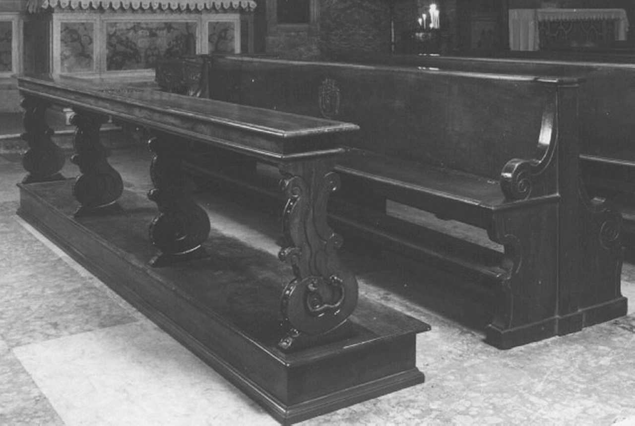 banco da chiesa - ambito veneto (sec. XVII)