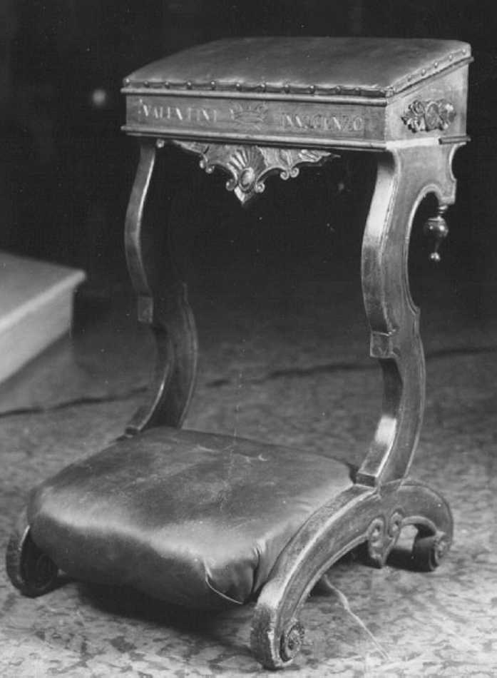 inginocchiatoio - ambito veneto (seconda metà sec. XIX)