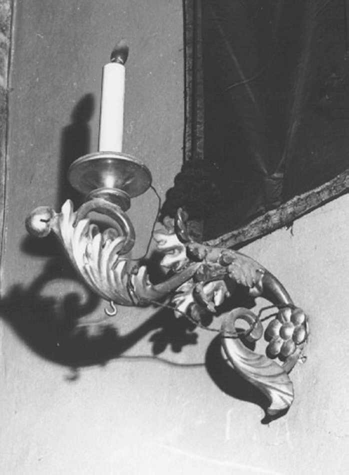 candeliere da parete - ambito veneto (fine/inizio secc. XVIII/ XIX)