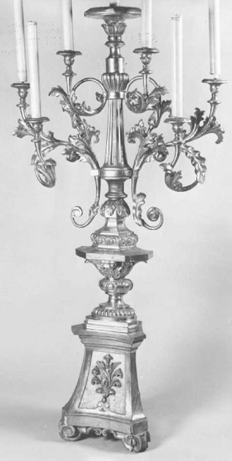 candelabro - ambito veneto (prima metà sec. XIX)