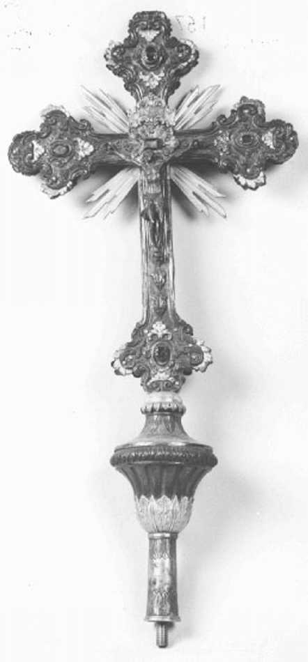 croce processionale - ambito veneto (ultimo quarto sec. XVIII)