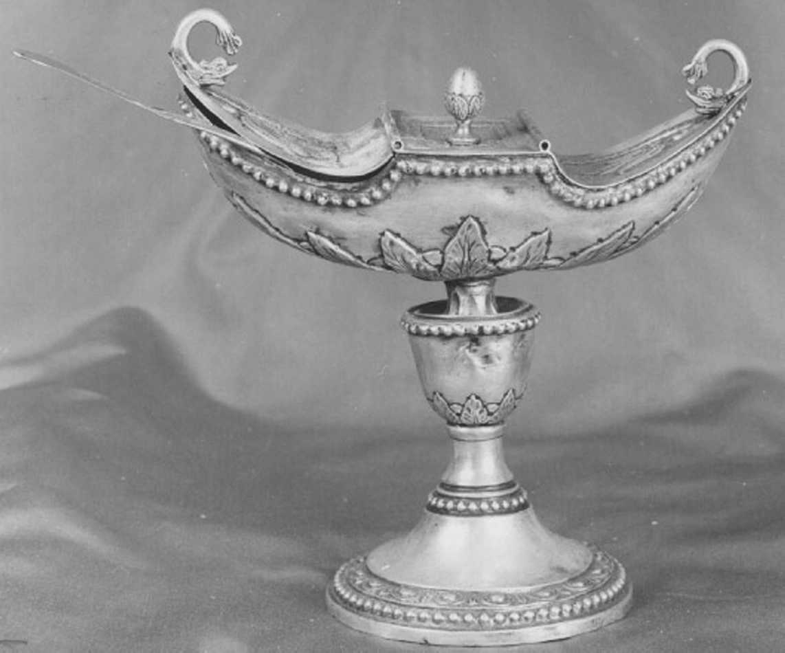 navicella portaincenso - ambito veneto (seconda metà sec. XVIII)