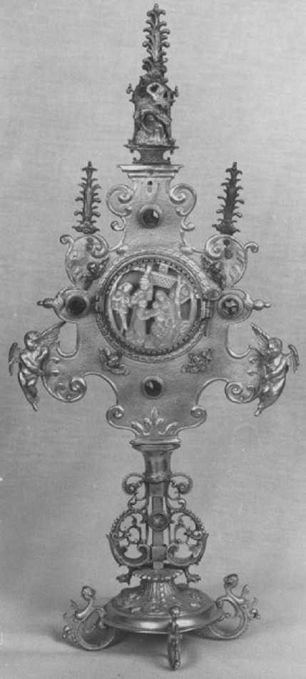 reliquiario-ostensorio - ambito veneto (seconda metà sec. XIX)