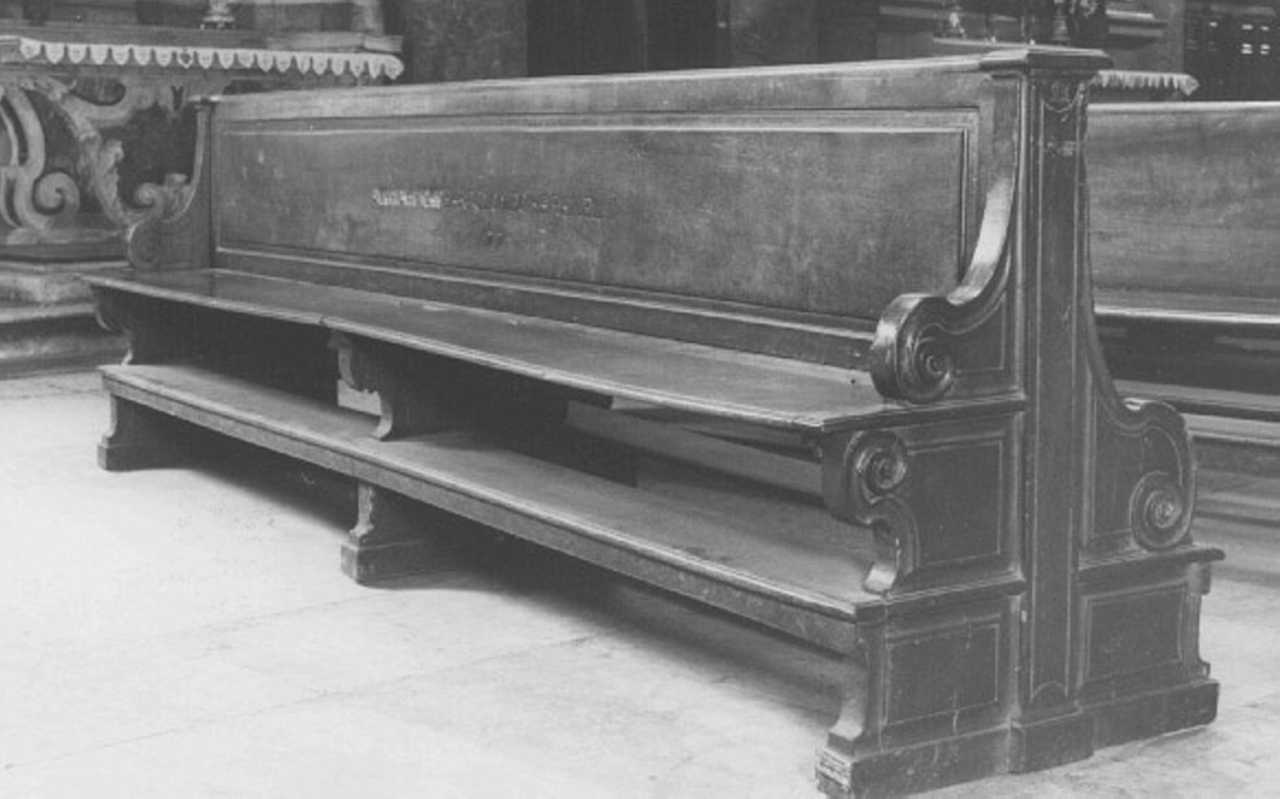 banco da chiesa - ambito veneto (sec. XVIII)