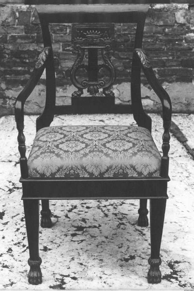 poltrona - ambito veneto (sec. XIX)