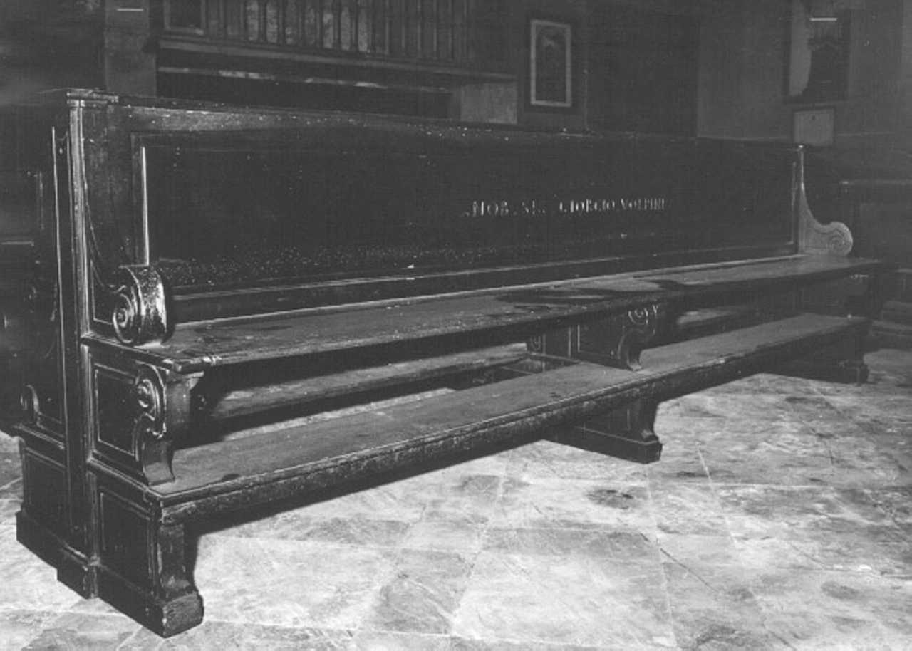 banco da chiesa - ambito veneto (secc. XVII/ XVIII)