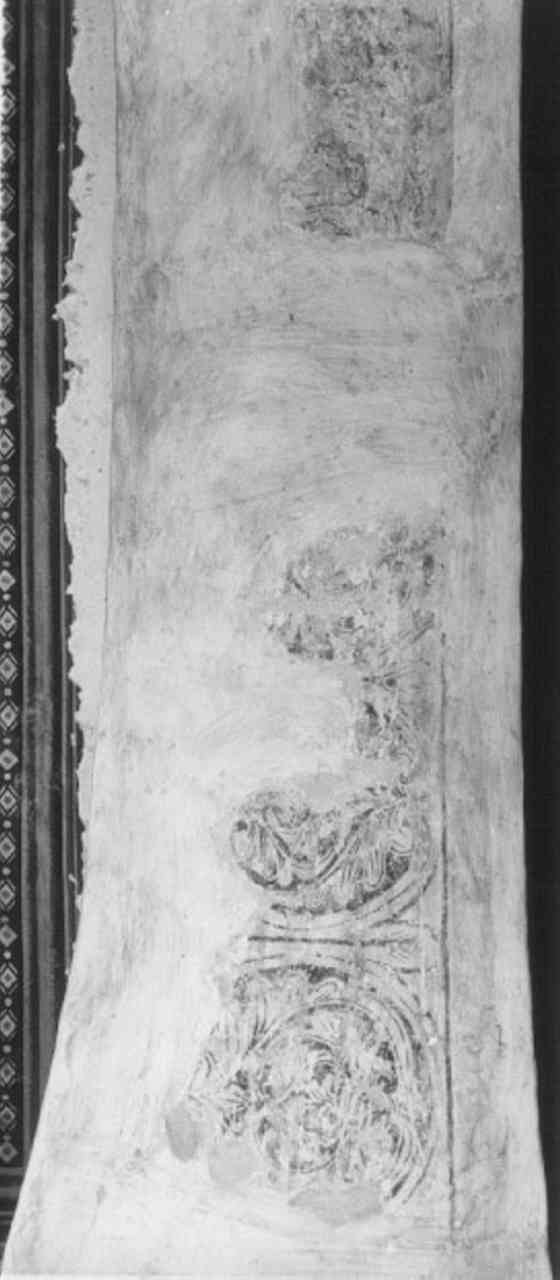 motivi decorativi (dipinto, frammento) - ambito veneto (secc. XIV/ XV)