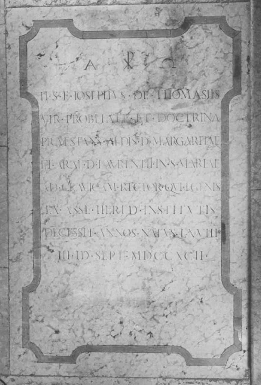 lastra tombale - ambito veneto (sec. XVIII)