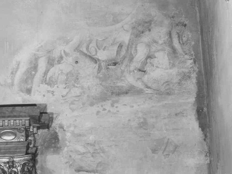 Composizione con figure (dipinto, frammento) - ambito veneto (sec. XVIII)