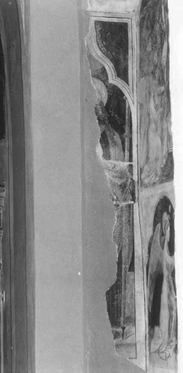 santo (dipinto, frammento) di Martino da Verona (sec. XIV)