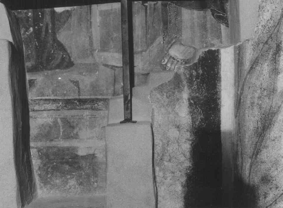 santo (dipinto, frammento) - ambito veneto (sec. XIV)