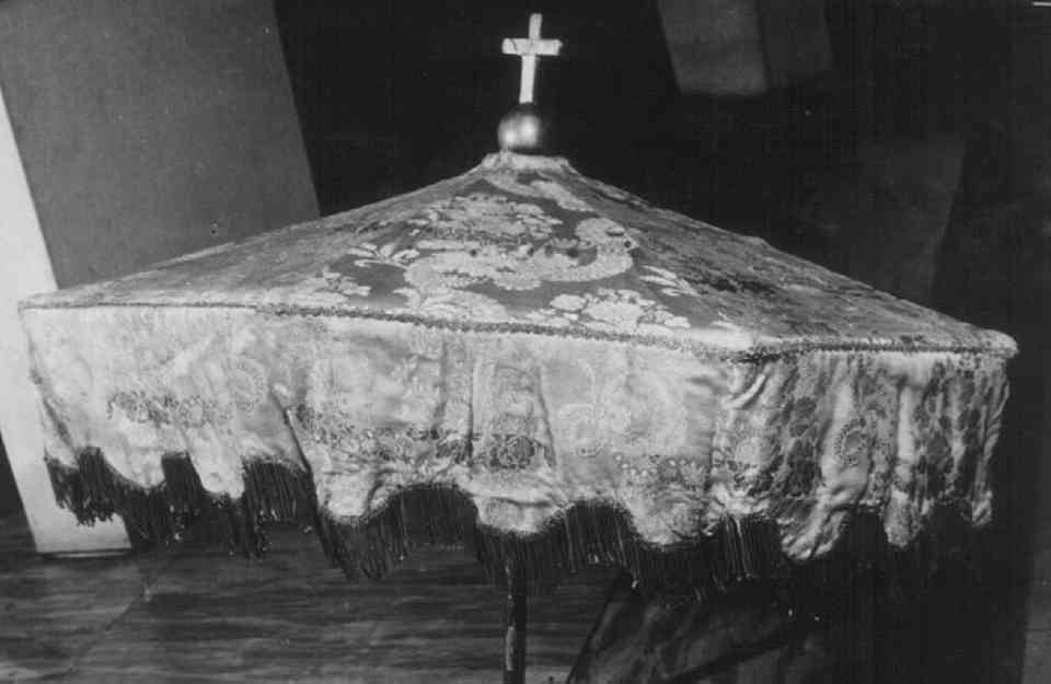 ombrellino processionale - ambito italiano (sec. XVIII)