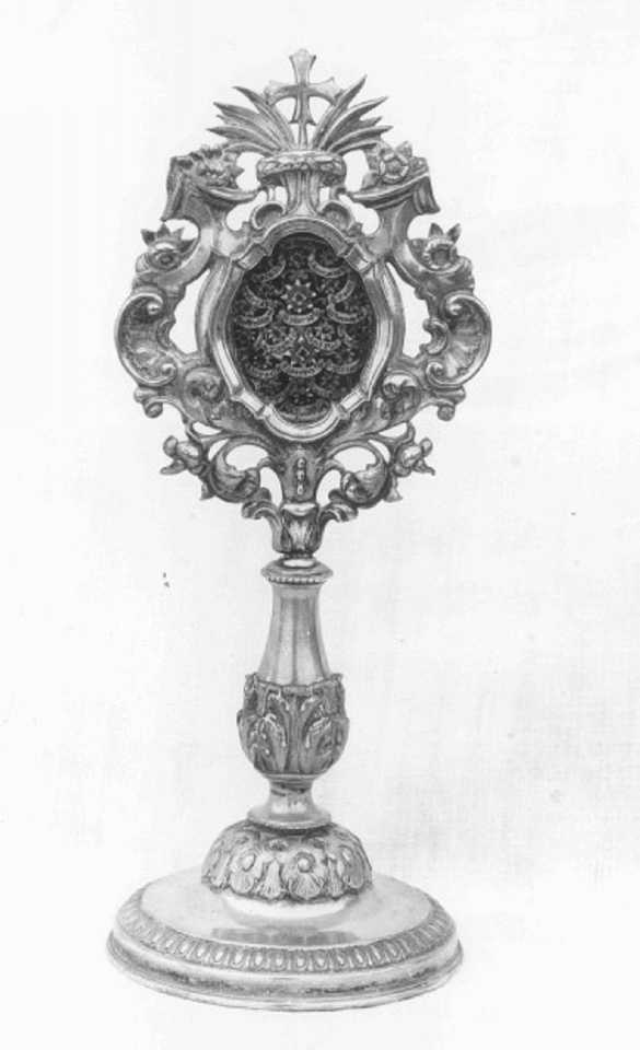 reliquiario-ostensorio - ambito veneto (terzo quarto sec. XVIII)