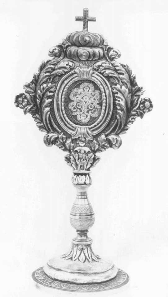 reliquiario-ostensorio - ambito veneto (secc. XVIII/ XIX)