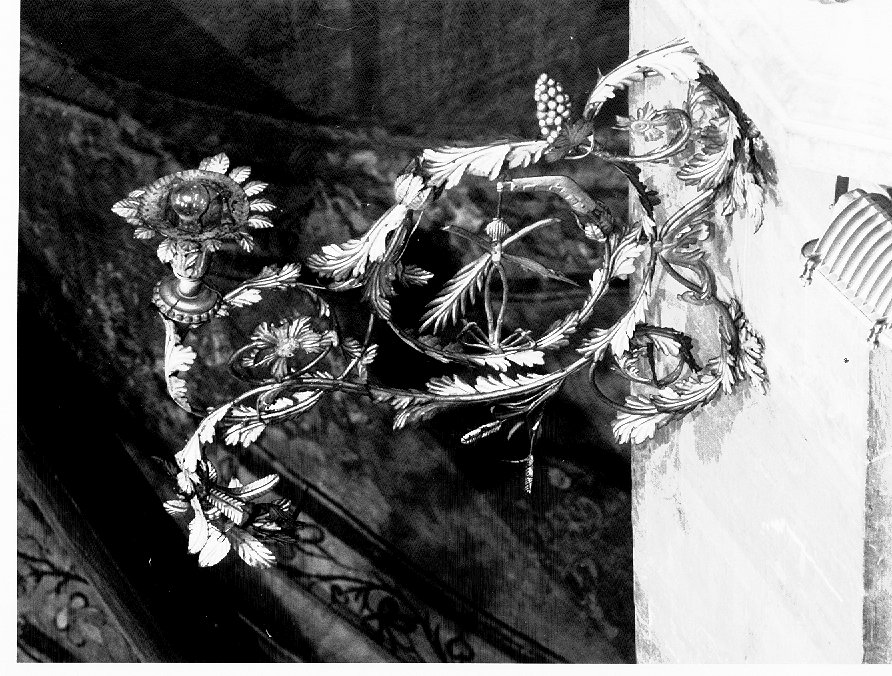 braccio portalumi da chiesa, serie di Cristofali Adriano (inizio sec. XX)