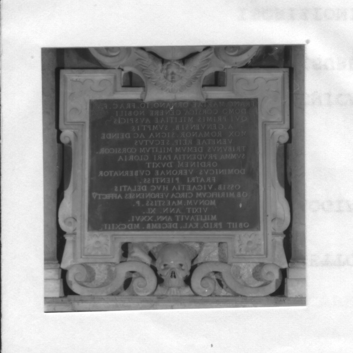 lapide - ambito veneto (secc. XVII/ XVIII)