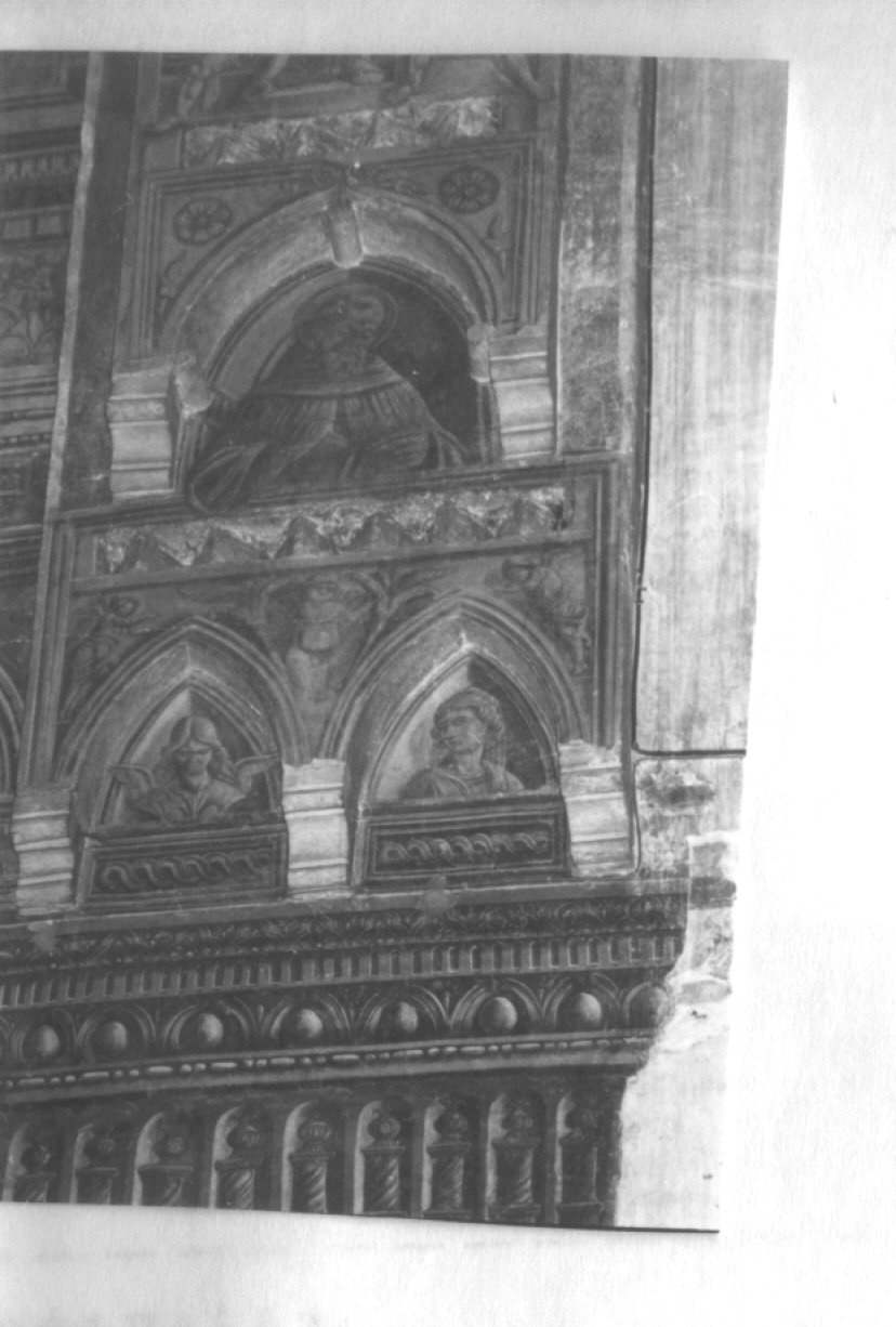 Santo domenicano entro nicchia (dipinto) - ambito lombardo (secc. XV/ XVI)