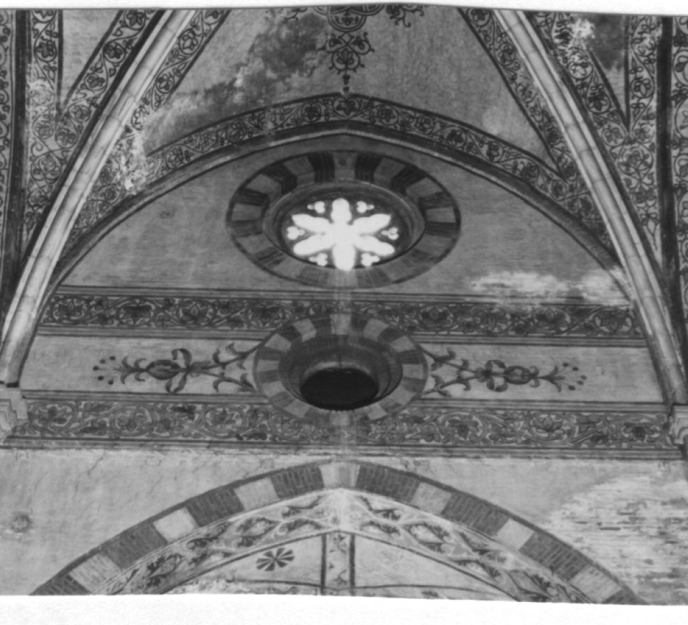 motivi decorativi vegetali stilizzati (dipinto) - ambito veneto (sec. XV)