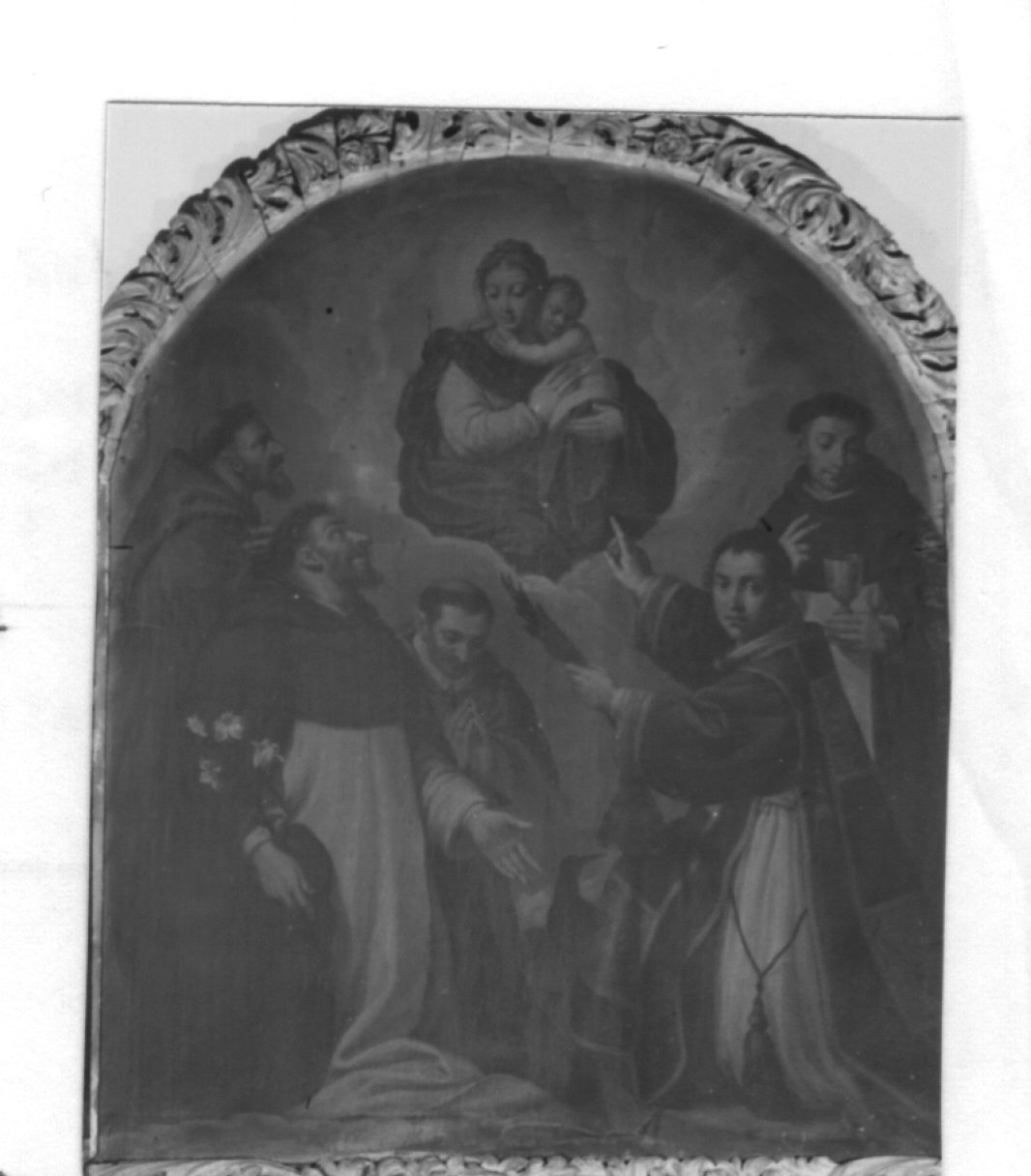 Madonna con Bambino e Santi (dipinto) - ambito veneto (secc. XVI/ XVII)