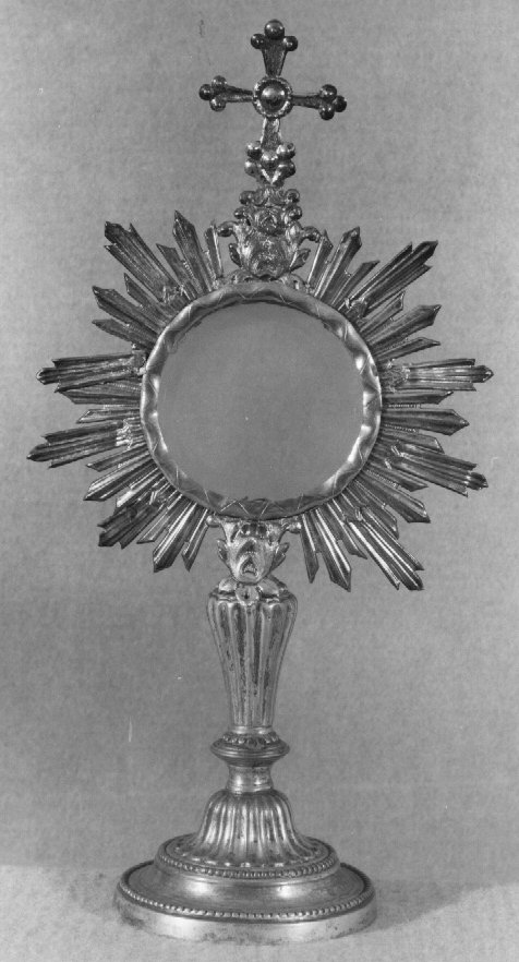 ostensorio - ambito veneto (ultimo quarto sec. XVIII)