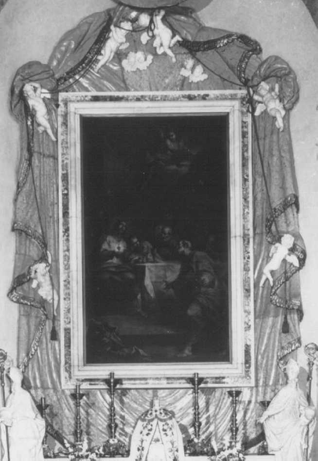 angioletti reggicortina (cornice) di Muttoni Lorenzo (attribuito) (sec. XVIII)