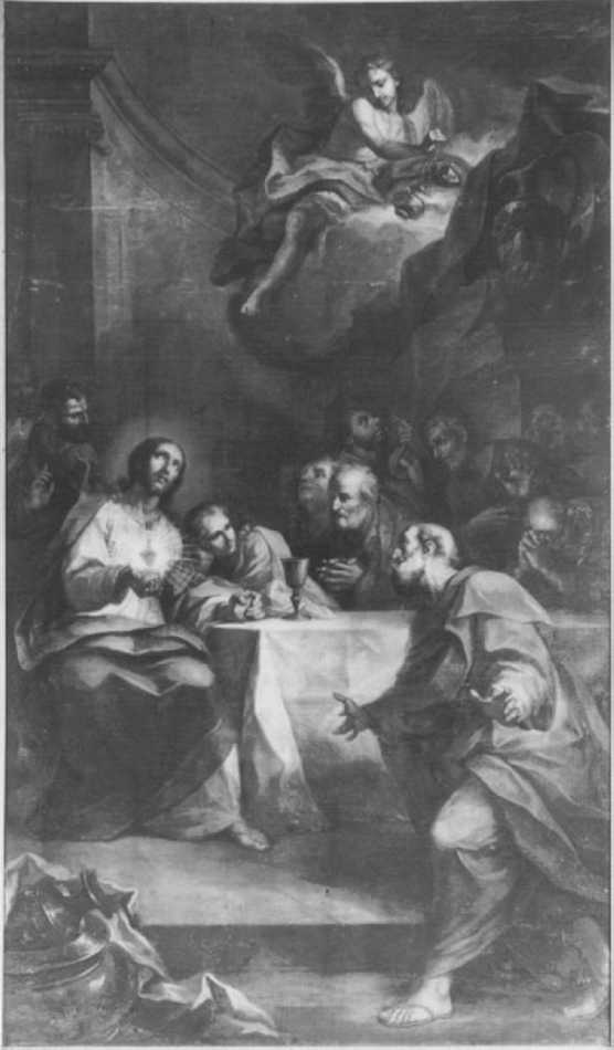 ultima cena (dipinto) di Buratto Giovanni Battista (sec. XVIII)