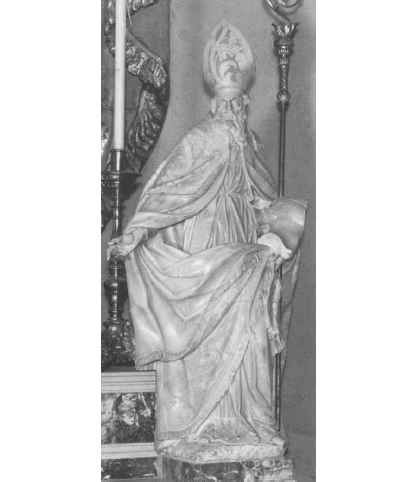 Santo (statua) di Zoppi Francesco (attribuito) (sec. XVIII)