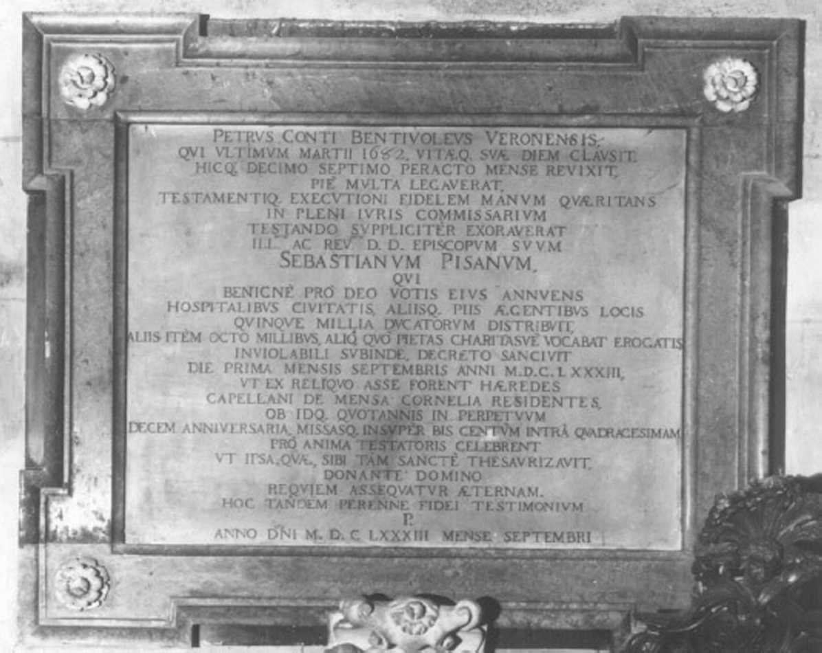 lapide - ambito veneto (sec. XVII)