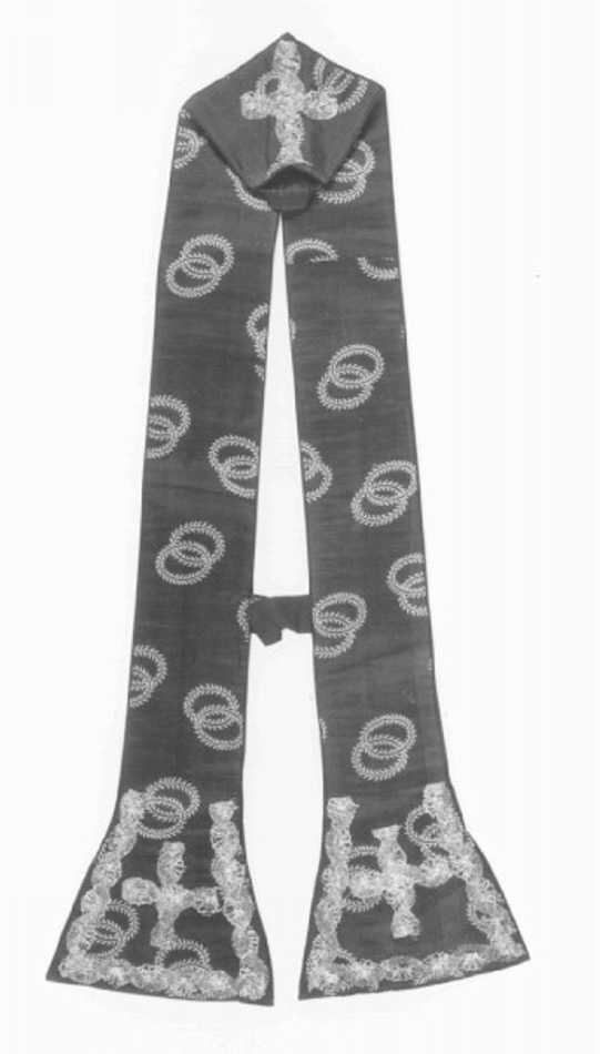 stola - manifattura italiana (primo quarto sec. XX)