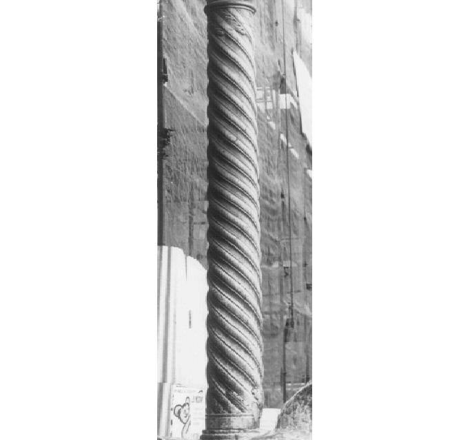 motivi decorativi vegetali (colonna) di Nicolò (secondo quarto sec. XII)