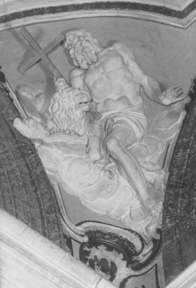 San Girolamo (rilievo) di Milanese Stanislao (attribuito) (sec. XVIII)
