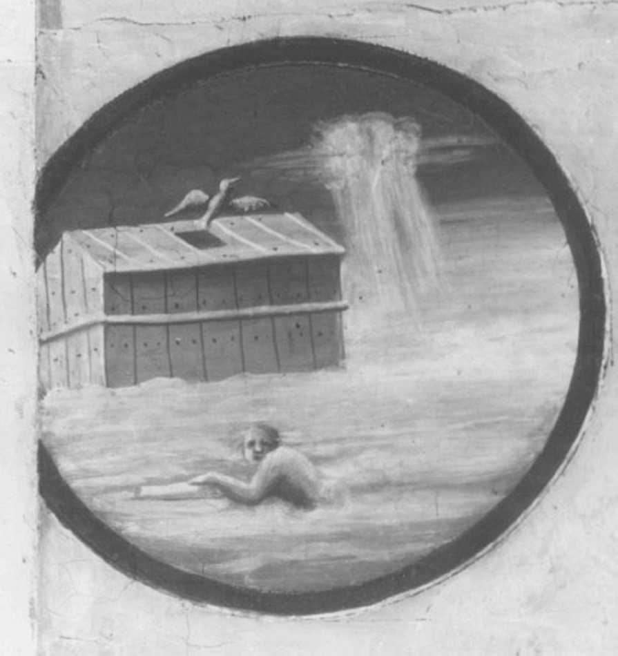 Diluvio universale (dipinto) di Torbido Francesco detto Moro, D'Angolo Battista detto Battista Del Moro (attribuito), Pippi Giulio detto Giulio Romano (sec. XVI)