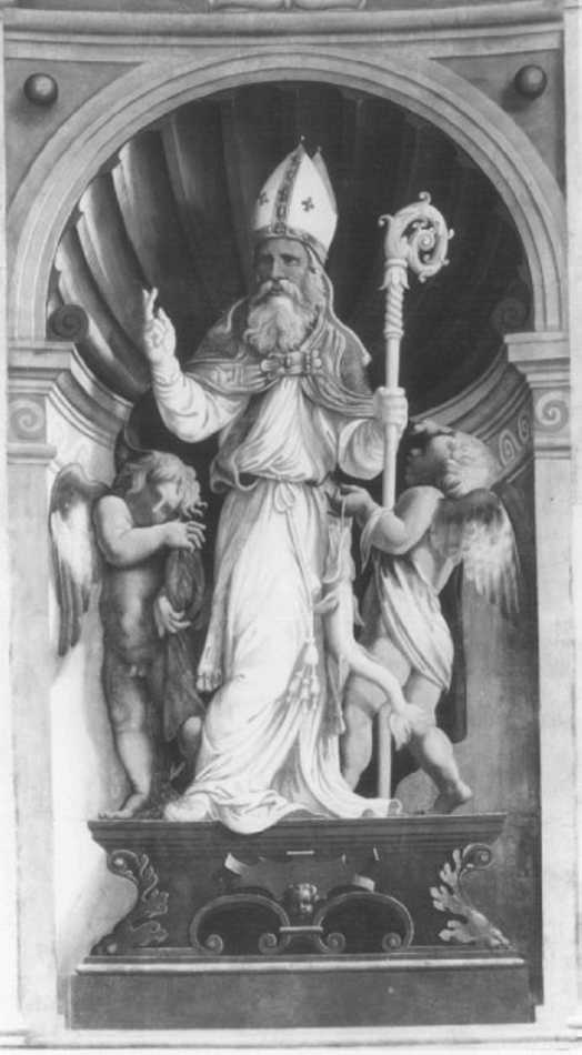 San Zeno (dipinto) di Torbido Francesco detto Moro, D'Angolo Battista detto Battista Del Moro (attribuito), Pippi Giulio detto Giulio Romano (sec. XVI)