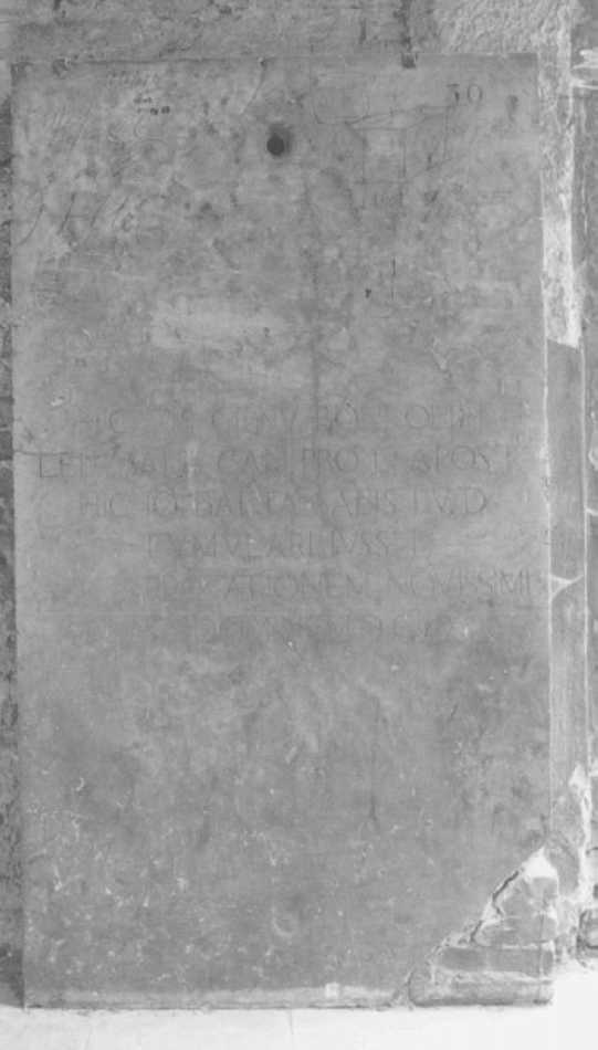 lastra tombale - ambito veneto (sec. XVII)